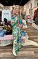 Jade Moroccan Tile Trimmed Maxi