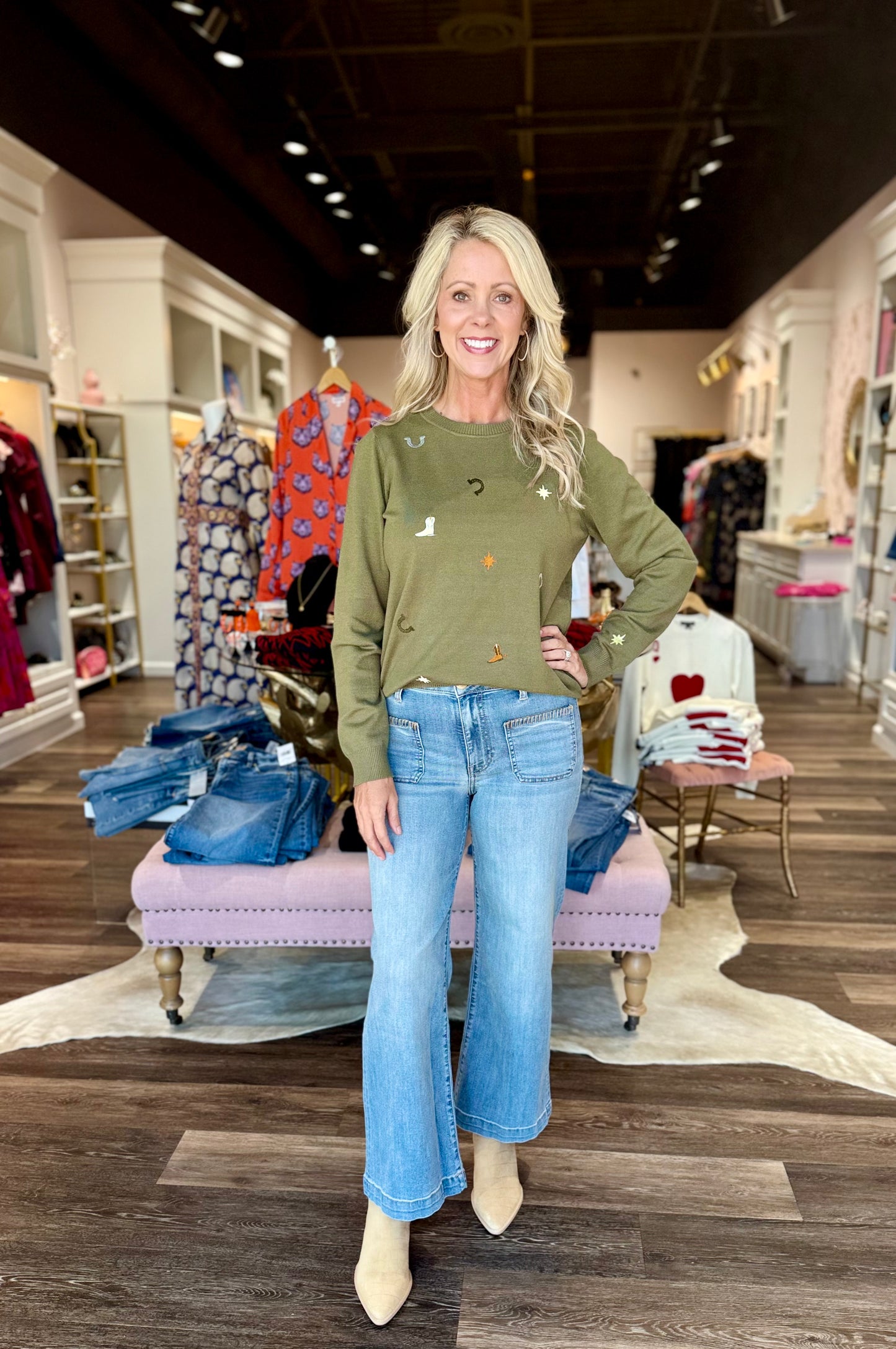 Kut Meg High Rise Wide Leg w/ Front Patch Pockets