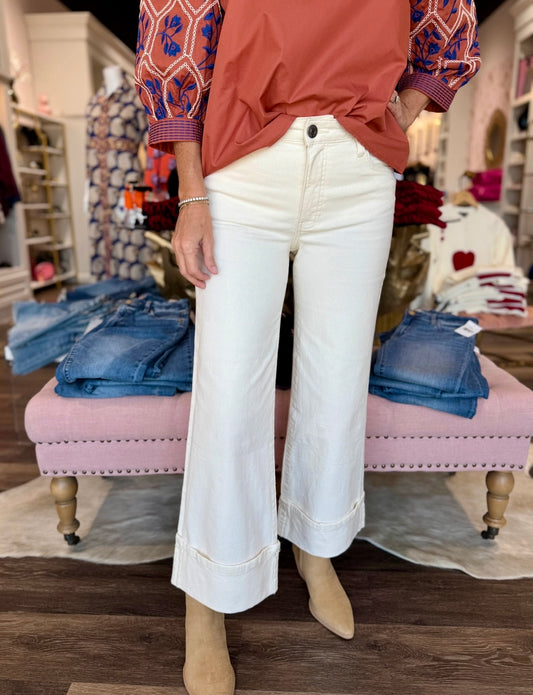 Kut Meg High Rise Wide Legs Candle