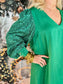 Jordan Dress Green Sequin