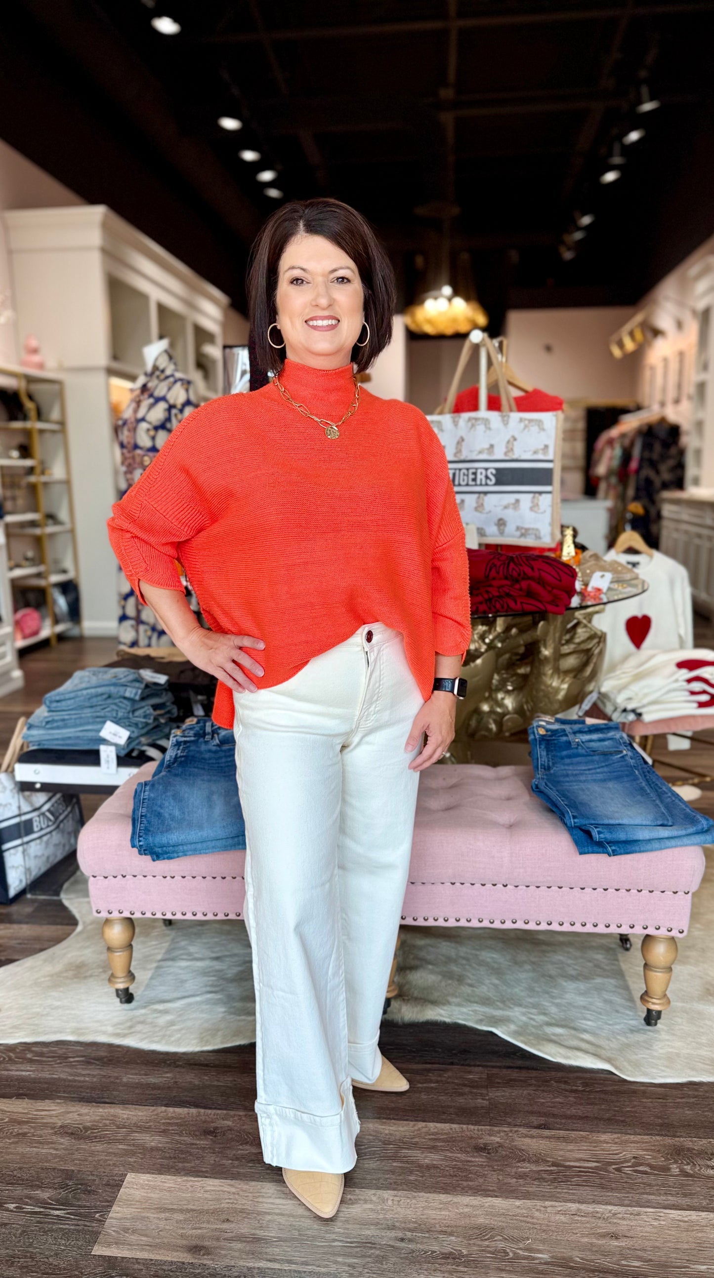 Kerisma Boho Sweater Orange