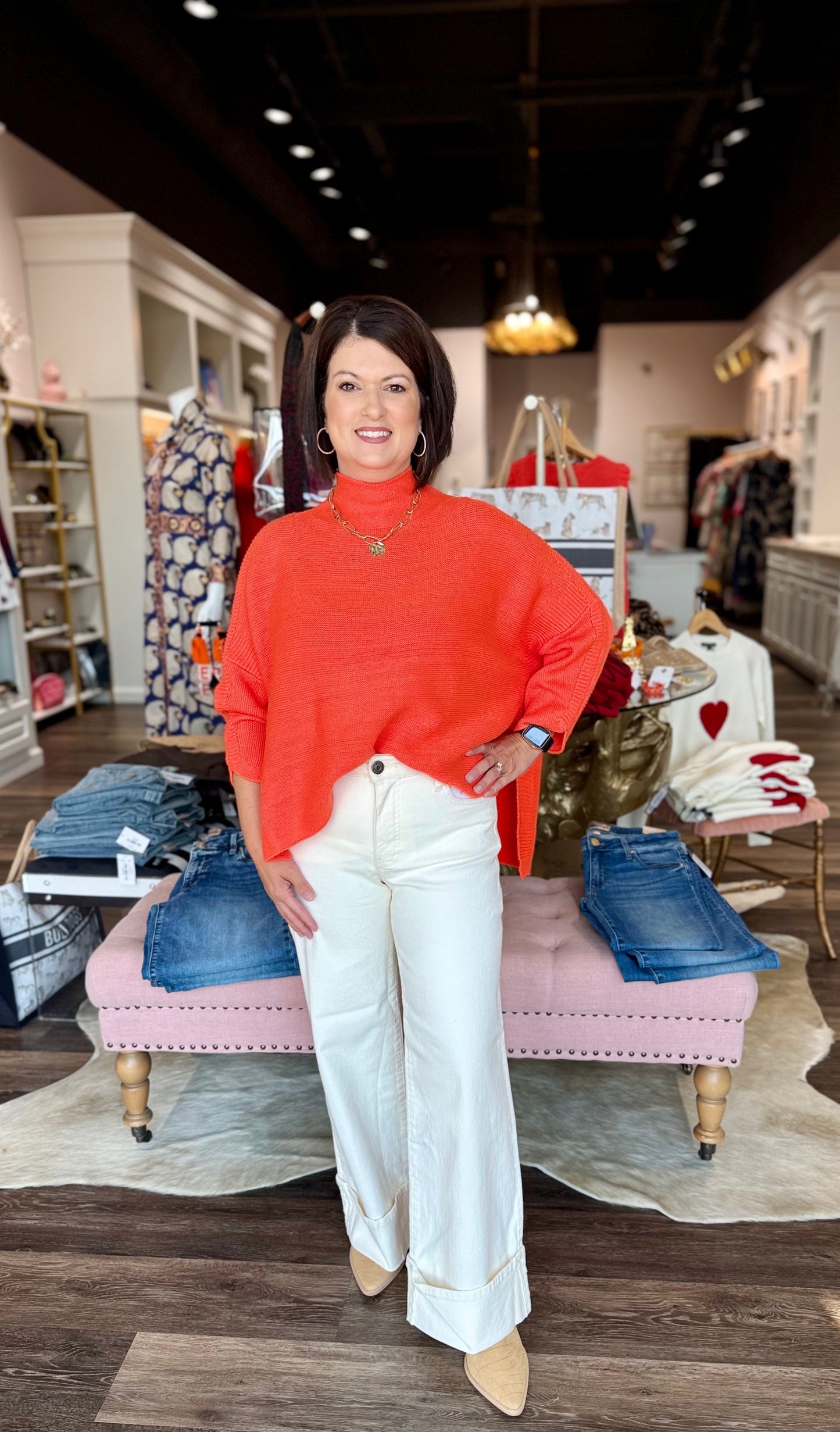 Kerisma Boho Sweater Orange