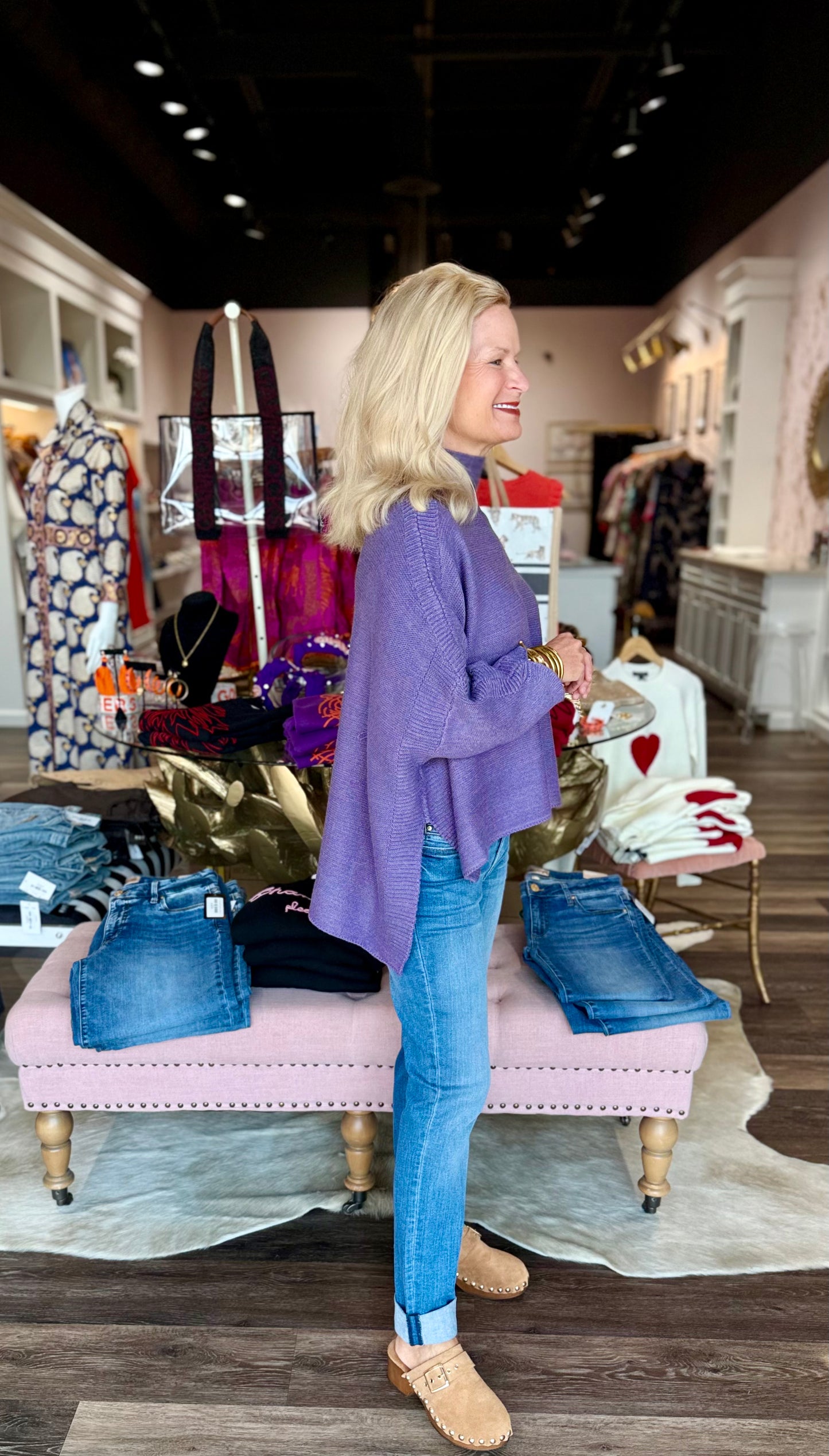 Kerisma Boho Sweater Vintage Violet