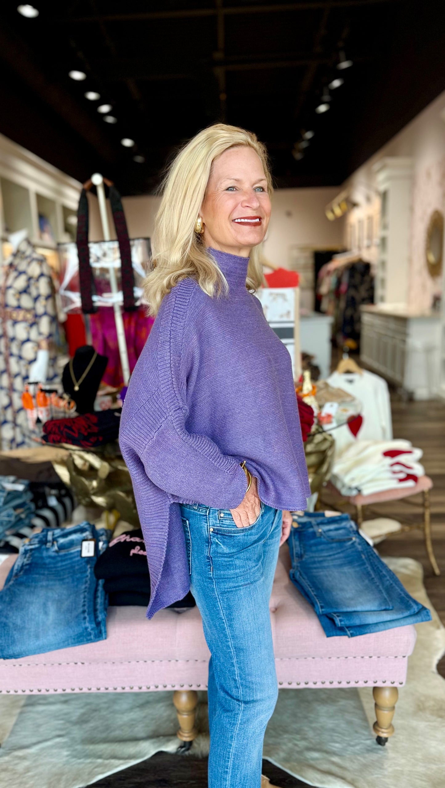 Kerisma Boho Sweater Vintage Violet