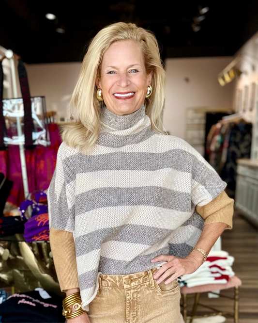 Kerisma London Stripe Sweater Biege Multi