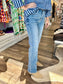 Risen High Rise Ankle Straight Jeans