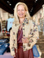 Lurex Block Print Jacket