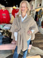 Taupe Wrap Loop Cape
