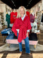 Red Wrap Loop Cape