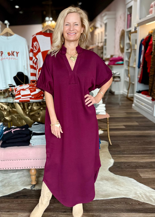 Janie Dress Wine