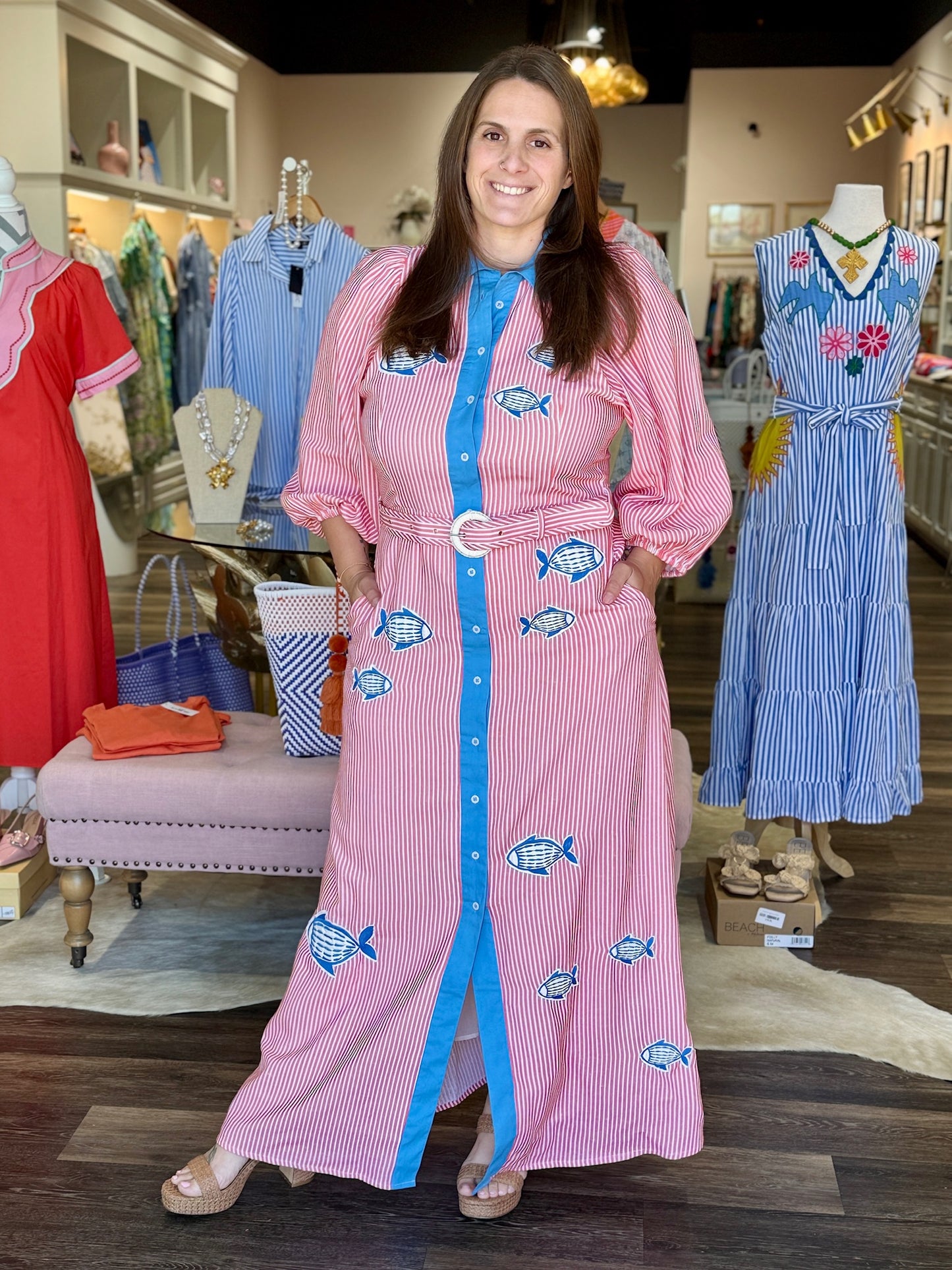 Garland Lyla Dress Fish Applique