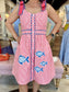 Garland Bree Dress Fish Applique