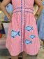 Garland Bree Dress Fish Applique