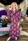 Botanical 3/4 Sleeve Midi Dress