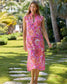 Jude Connally Kristen Maxi Dress Stained Glass Hot Pink Gold