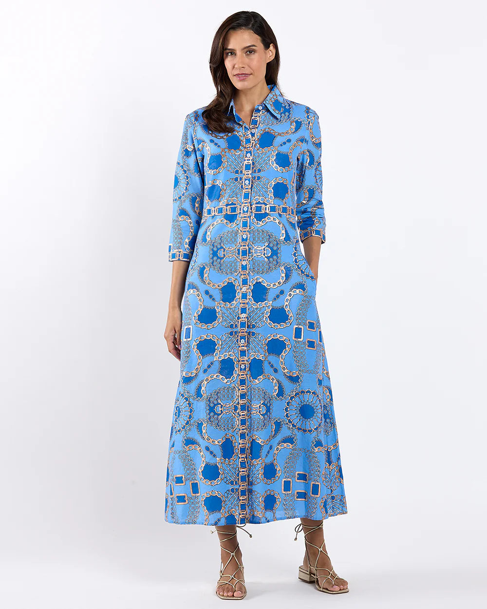 Jude Connally Minna Dress Peri Gold