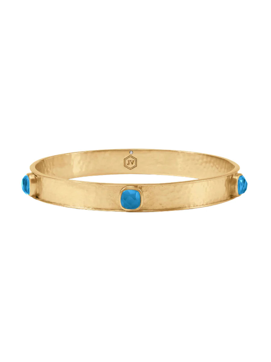 Julie Vos Catalina Stone Bangle London Blue