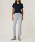 Kut Kelsey High Rise Ankle Flare White