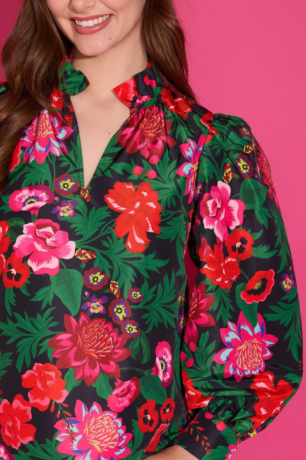Alden Adair Phoebe Top Flora