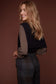 Renuar Illusion Knit Layered Vest Black
