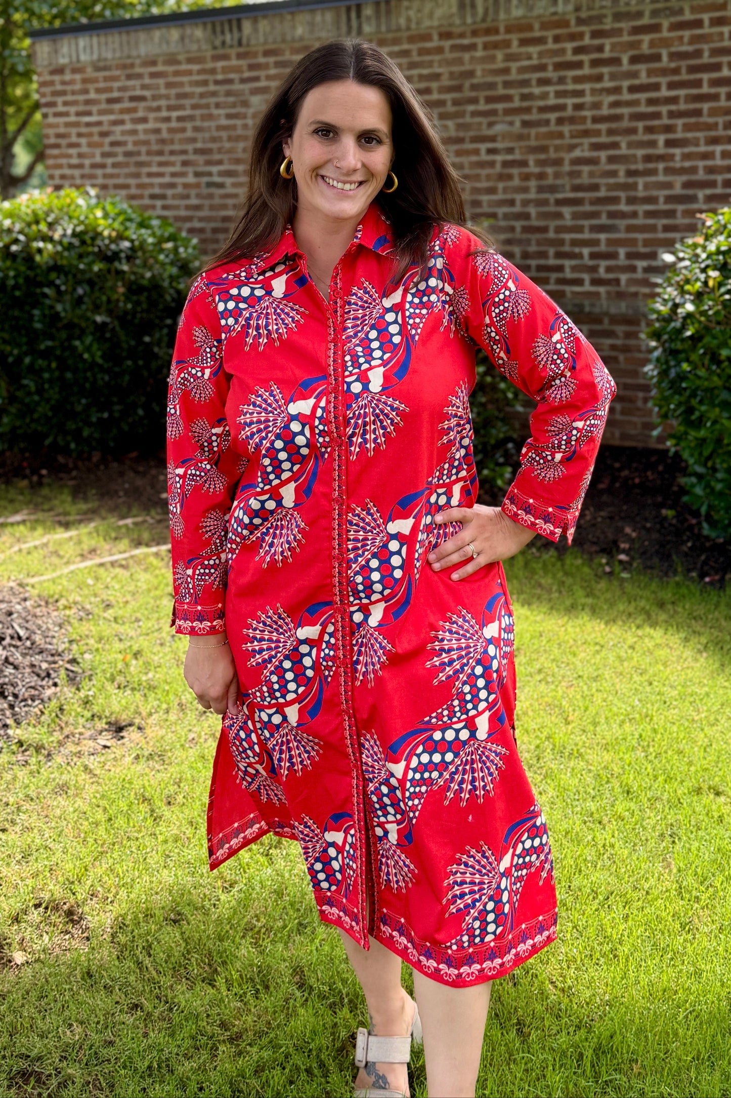 Maude Vivante Eliza Dress Crimson Ascent