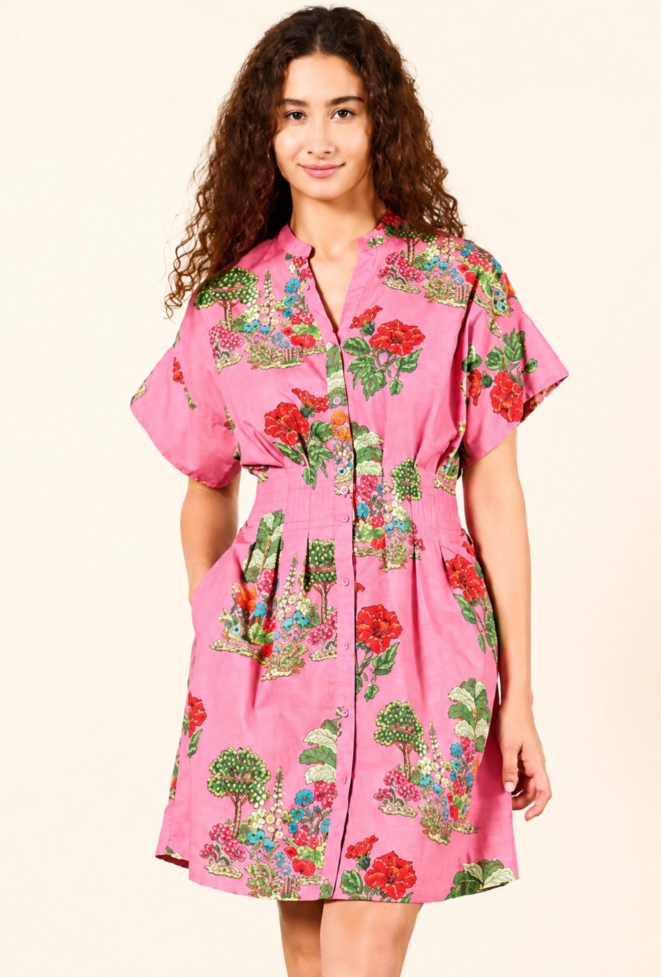 Maude Vivante Yana Dress Pink Isles