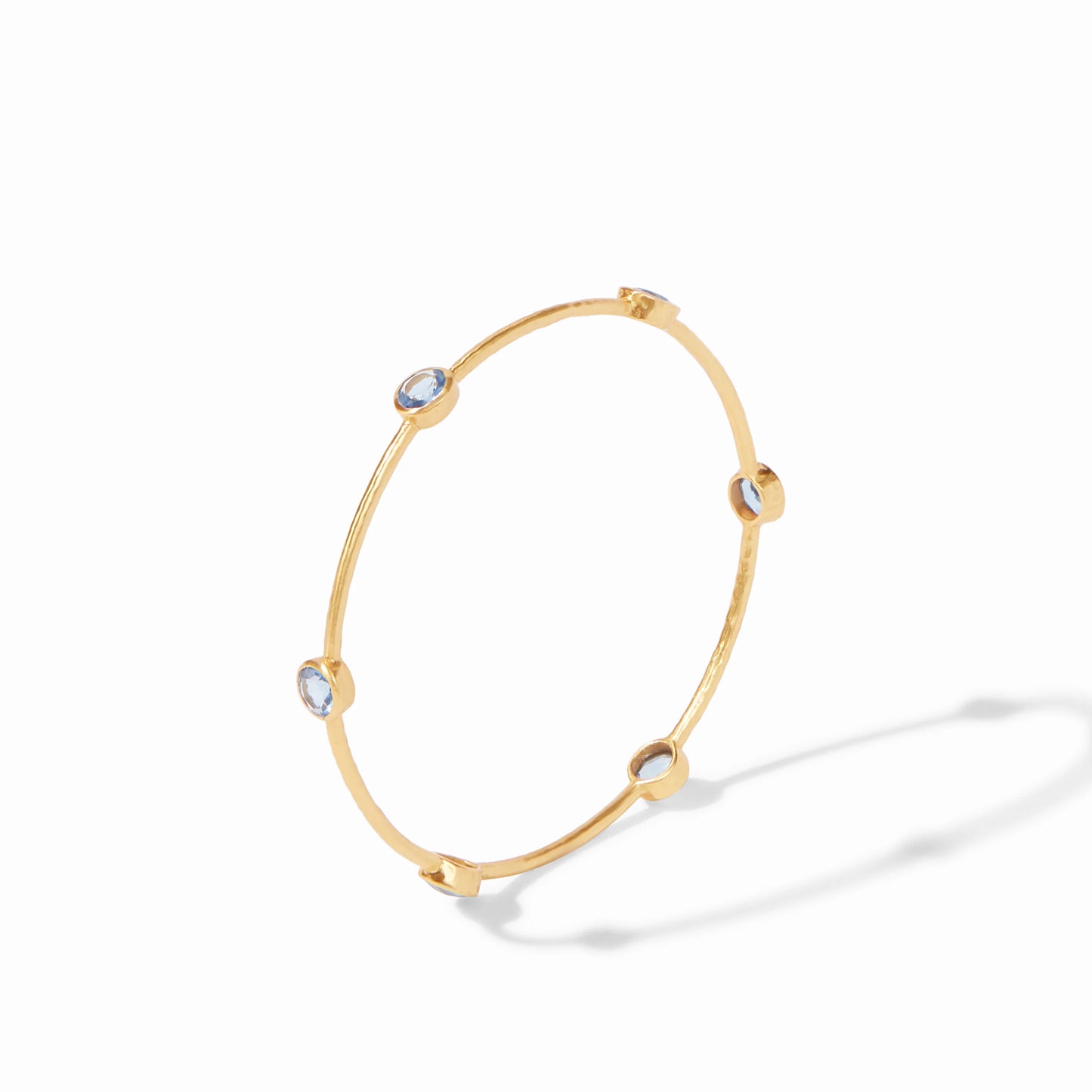 Julie Vos Milano Luxe Bangle Iridescent Clear Crystal