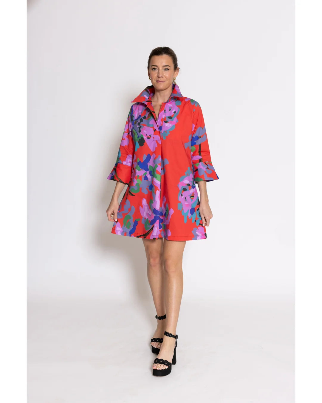 House of MBR Miss Scarlet Ruthie Shirt Dress Short