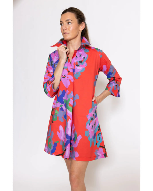 House of MBR Miss Scarlet Ruthie Shirt Dress Short