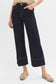 Risen High Rise Crop Wide Seam Detailed Jeans