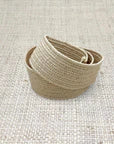 Stretch Band Belt Light Raffia