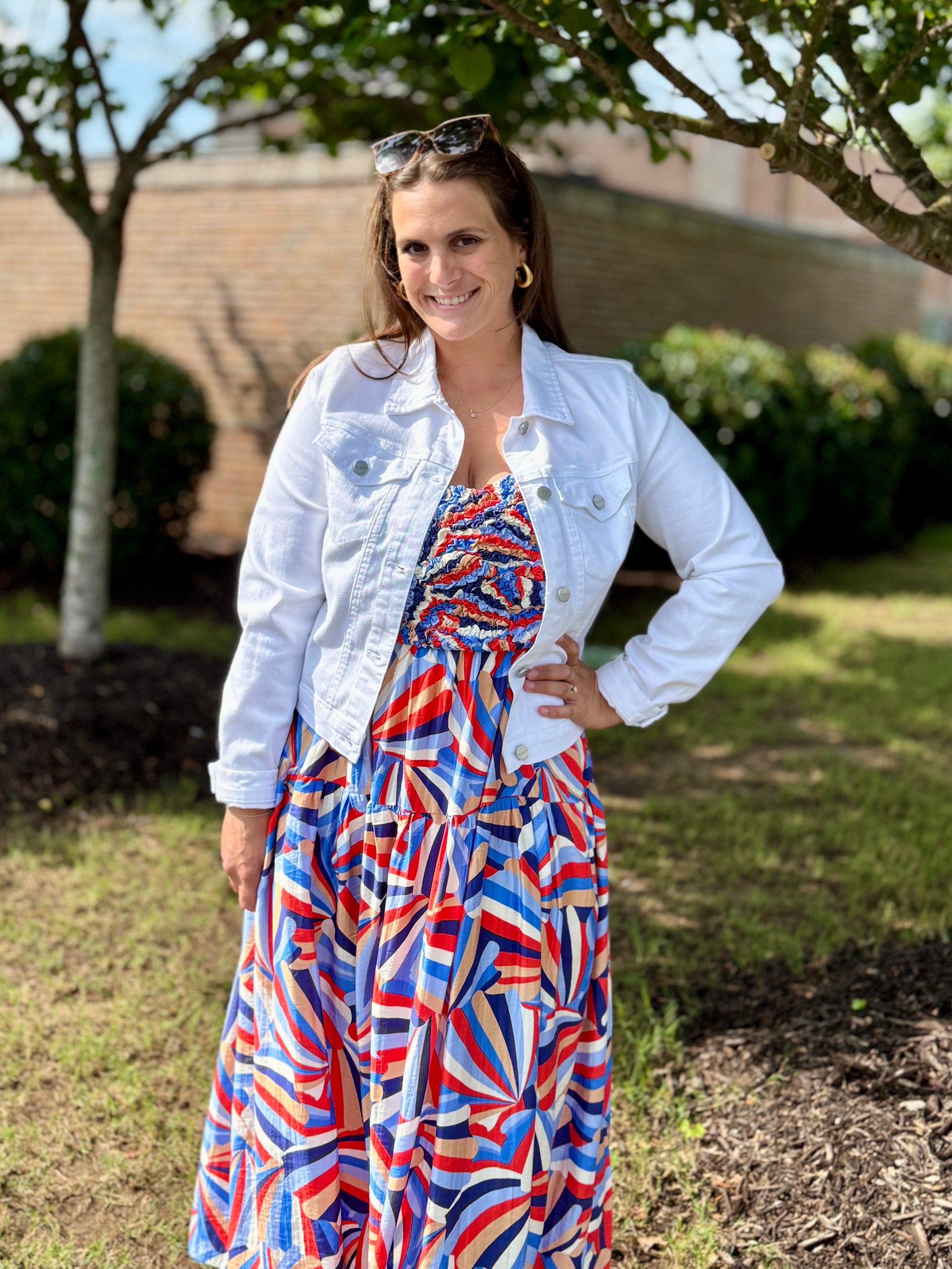 Printed Tiered Maxi Dress