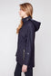 Renuar Waterproof Hooded Raincoat with Patch Pockets New Midnight
