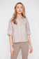 Renuar Striped Cotton Blouse Storm