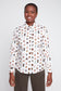 Renuar Animal Print Woven Button Down Blouse