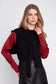 Renuar Illusion Knit Layered Vest Black