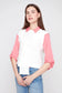 Renuar Illusion Knit Layered Vest Creme