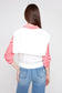 Renuar Illusion Knit Layered Vest Creme
