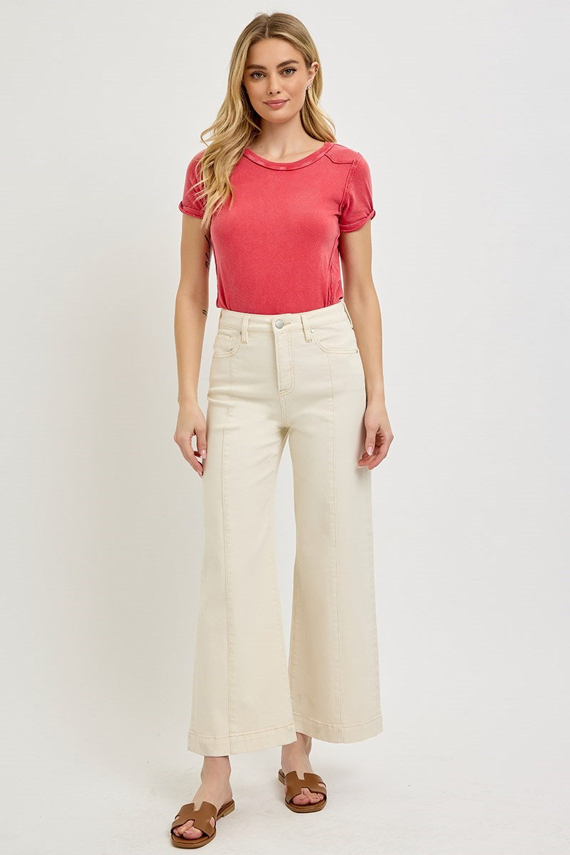 Risen High Rise Crop Wide Pants