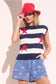 Stars and Stripes Knit Sweater Vest