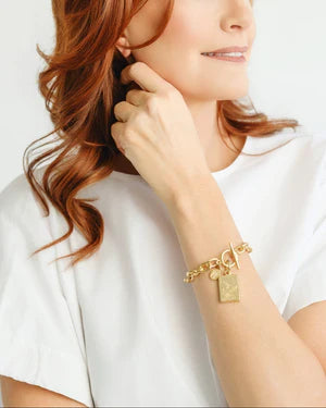 Susan Shaw Bird Bam Mahjong Toggle Bracelet