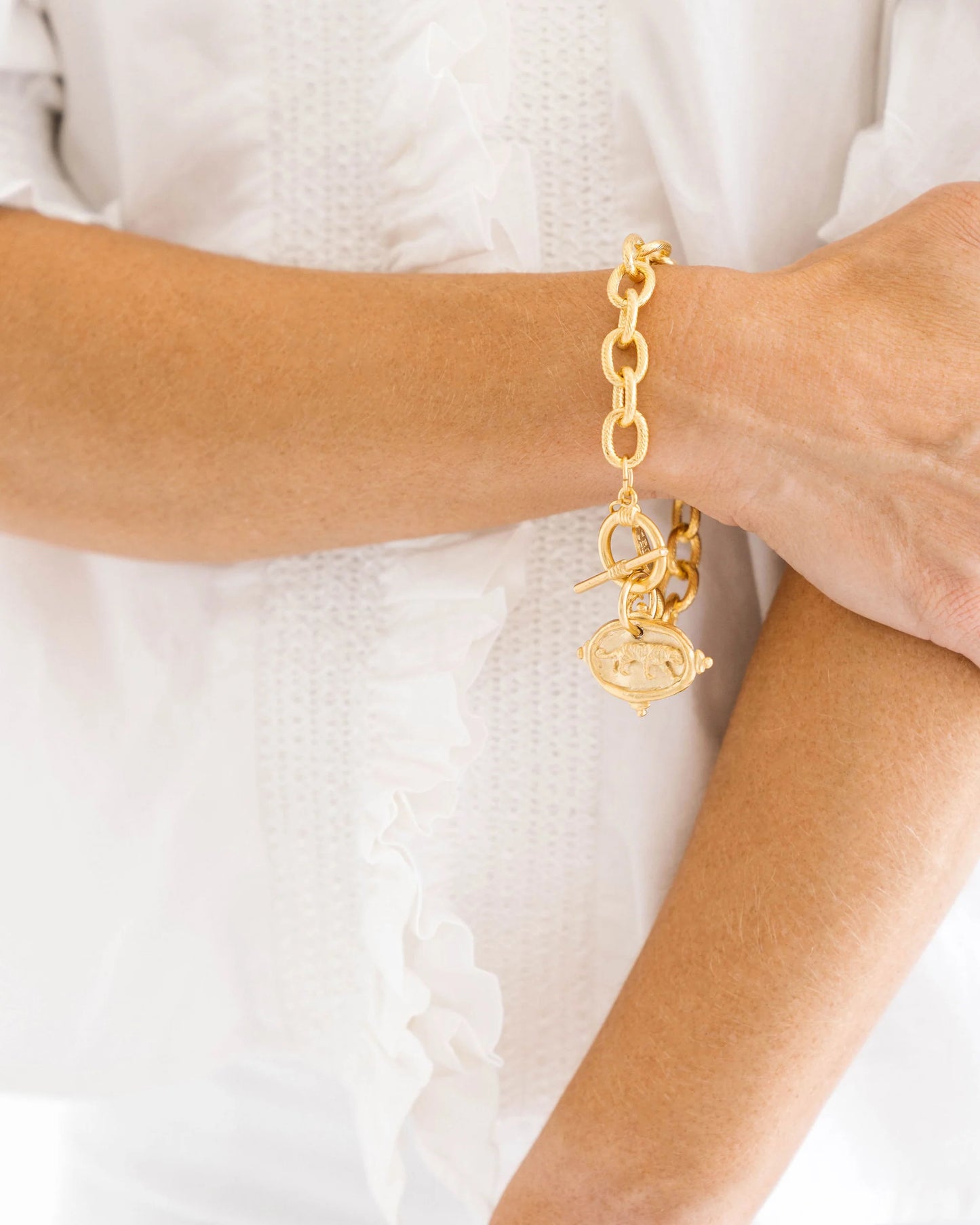 Susan Shaw Tiger Intaglio Bracelet