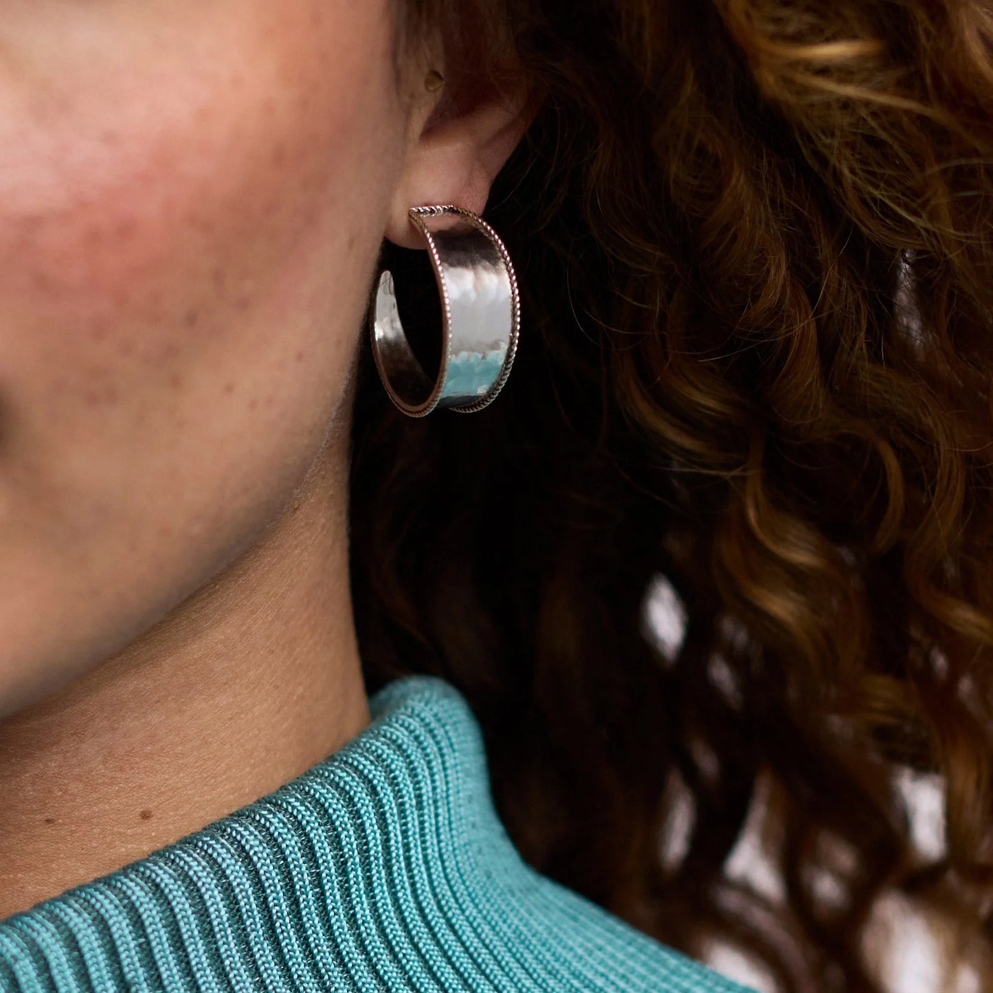 Julie Vos Savoy Hoop Silver