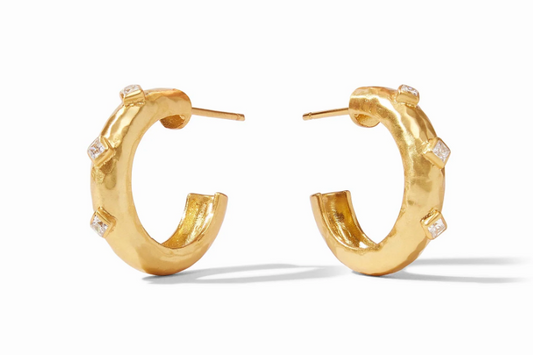 Noel Stone Hoop Cubic Zirconia Julie Vos
