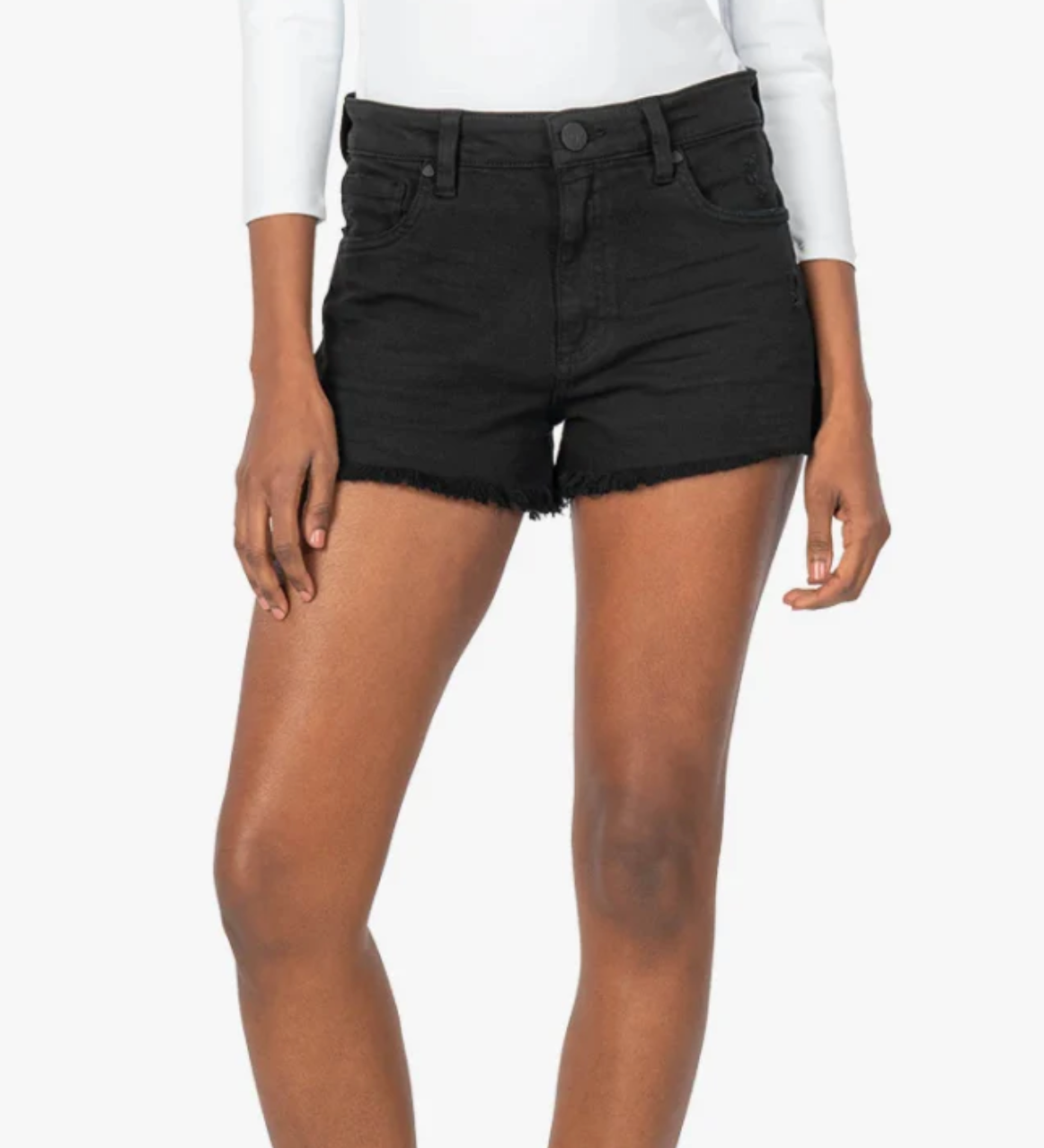 Kut Jane High Rise Shorts Black