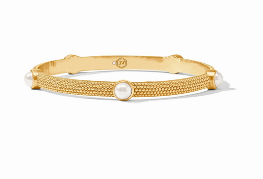 Julie Vos Cabochon Bangle Pearl