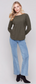 Charlie B Knit Sweater with Back Detail Lace-Up - Spruce