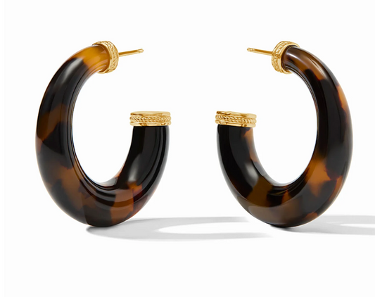 Julie Vos Madison Statement Hoop Tortoise Shell