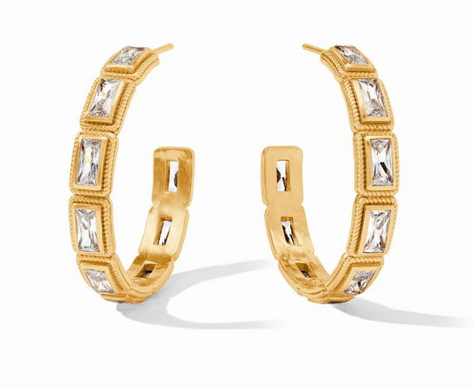 Julie Vos Baguette Hoop Cubic Zirconia