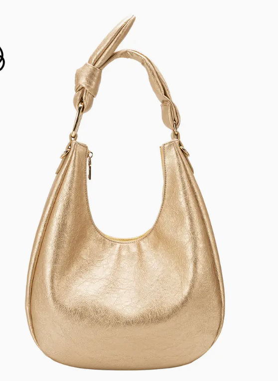 Lilie Gold Recycled Vegan Shoulder Bag